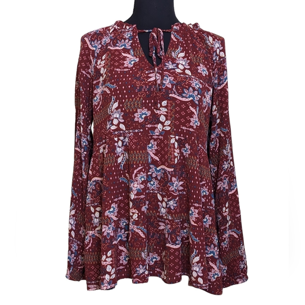 JODIFL | Women's Floral Print Baby Doll Top Size M